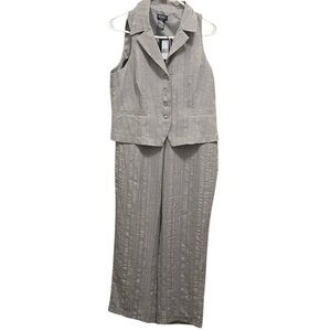 Soho Gray Sleeveless Pantsuit